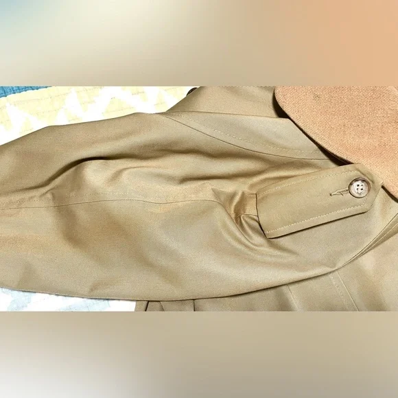 Vintage Austin Reed Tan Regent Street Trench Coat London Heritage 1970s Men 38R
